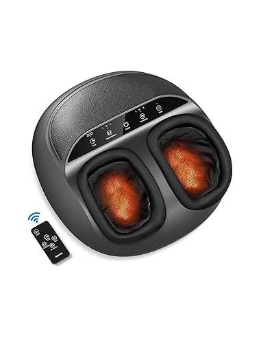 RENPHO SHIATSU FOOT MASSAGER - COMPACT - WITH REMOTE CONTROL - BLACK