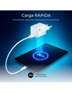 SUBBLIM CARGADOR GAN 35W CHARGER USB C