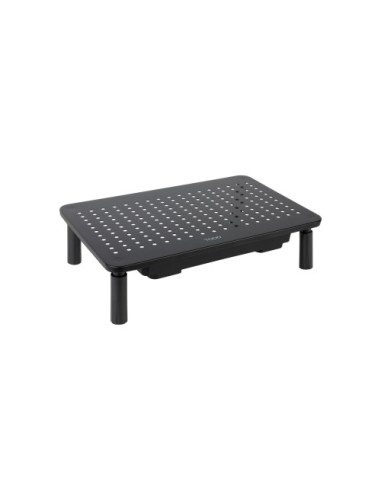 TooQ Soporte Elevador Multiusos para Monitor/Portátil, Negro