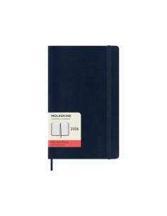 AGENDA 2026 TAPA BLANDA 12 MESES DIARIA L (13 X 21 CM) AZUL ZAFIRO MOLESKINE DSB2012DC3Y26
