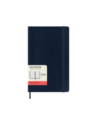 AGENDA 2026 TAPA BLANDA 12 MESES DIARIA L (13 X 21 CM) AZUL ZAFIRO MOLESKINE DSB2012DC3Y26