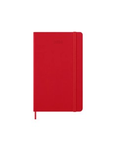 AGENDA 2026 TAPA DURA 12 MESES DIARIA L (13 X 21 CM) ROJO MOLESKINE DHF212DC3Y26