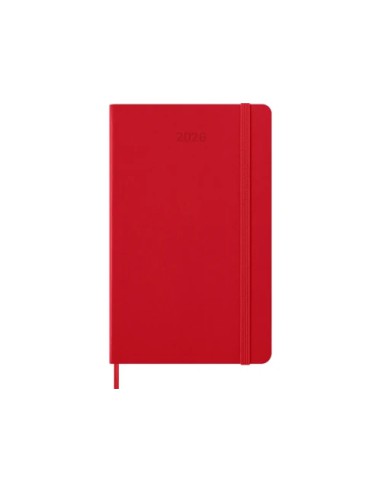 AGENDA 2026 TAPA DURA 12 MESES DIARIA L (13 X 21 CM) ROJO MOLESKINE DHF212DC3Y26