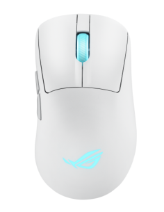ASUS ROG Keris II Origin WHT ratón Juego mano derecha RF Wireless + Bluetooth + USB Type-A Óptico 42000 DPI
