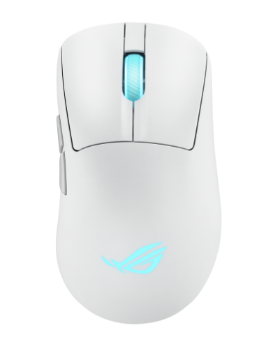 ASUS ROG Keris II Origin WHT ratón Juego mano derecha RF Wireless + Bluetooth + USB Type-A Óptico 42000 DPI