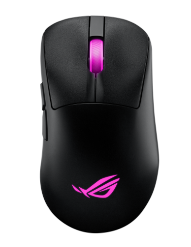 ASUS ROG Keris II Origin BLK ratón Juego mano derecha RF Wireless + Bluetooth + USB Type-A Óptico 42000 DPI