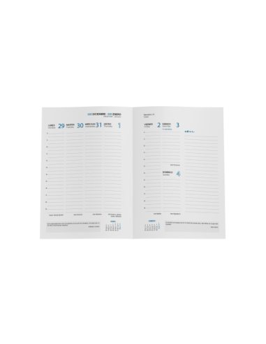 AGENDA 2026 PARIS S/V 15X21 NEGRA CON ESPIRAL CASTELLANO INGRAF 356556