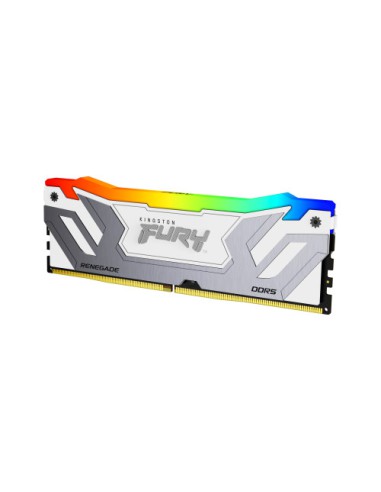 MEMORIA KINGSTON 24GB 8400MT/S DDR5 CL40 CUDIMM FURY RENEGADE RGB WHITE XMP - KF584CU40RWA-24