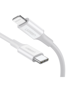 Ugreen 10493 cable de conector Lightning 1 m Blanco