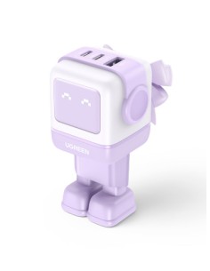 Ugreen Nexode RG 65W 3-Port GaN Ordenador portátil, Teléfono móvil, Ratón, Portátil, Batería portátil, Teléfono Rosa Corriente a