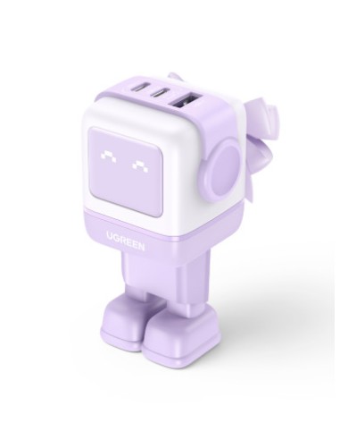 Ugreen Nexode RG 65W 3-Port GaN Ordenador portátil, Teléfono móvil, Ratón, Portátil, Batería portátil, Teléfono Rosa Corriente a
