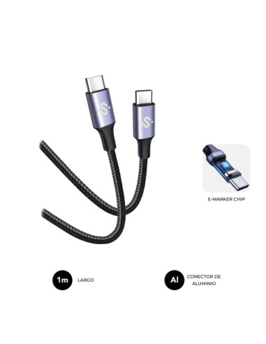 SUBBLIM CABLE PLUS 100W C-C 1m WHITE