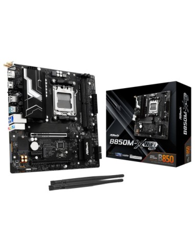 PLACA ASROCK B850M-X WIFI R2.0,AMD,AM5,B850,2DDR5,128GB,1HDMI+1DP,4SATA3,2.5GBLAN,WIFI6E+BT5.2,5USB3.2+2USB TYPE-C,MATX