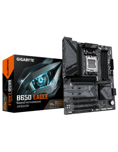 PLACA GIGABYTE B650 EAGLE,AMD,AM5,B650,4DDR5,256GB,HDMI+DP,4SATA3+3M.2,GBLAN,4USB3.2+2TYPE-C,ATX