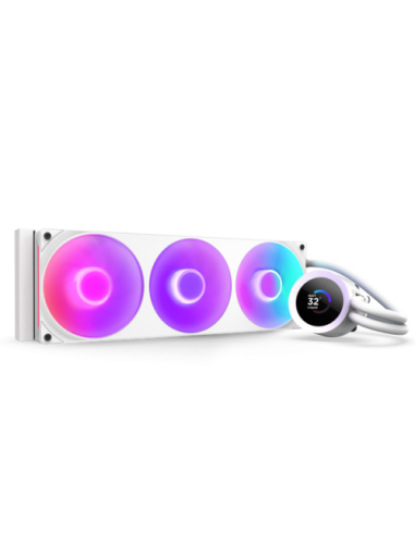 NZXT Kraken Plus 360 RGB Procesador Sistema de refrigeración líquida todo en uno Blanco 1 pieza(s)