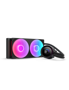 NZXT KRAKEN 240 RGB V2 - 240MM AIO LIQUID COOLER W/ 1.54IN. DISPLAY & & RGB CORE FAN ENTRY VERSION (BLACK)