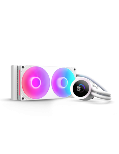 NZXT KRAKEN 240 RGB V2 - 240MM AIO LIQUID COOLER W/ 1.54IN. DISPLAY & RGB CORE FAN ENTRY VERSION (WHITE)