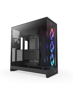 CAJA NZXT H9 FLOW RGB (2025) DUAL-CHAMBER MID-TOWER CASE W/ RGB FANS - ALL BLACK