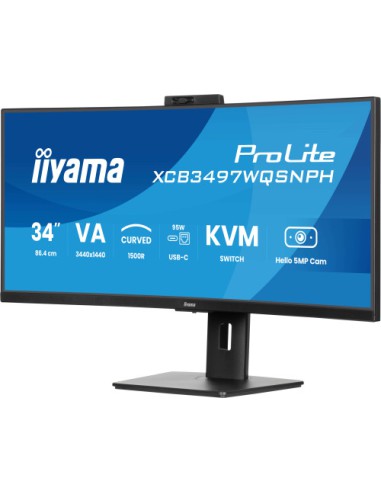 MONITOR IIYAMA VA, 2H 1DP,DOCK, KVM, 95W, 5MP HELLO