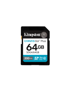 Kingston Technology 64GB SDXC Canvas Go Plus Gen4 200MB/s C10 UHS-I U3 V30