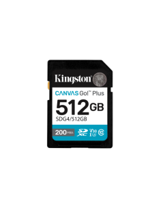 Kingston Technology 512GB SDXC Canvas Go Plus Gen4 200MB/s C10 UHS-I U3 V30