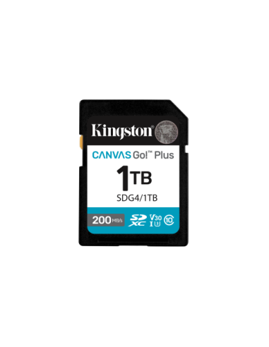 Kingston Technology 1TB SDXC Canvas Go Plus Gen4 200MB/s C10 UHS-I U3 V30