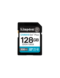 Kingston Technology 128GB SDXC Canvas Go Plus Gen4 200MB/s C10 UHS-I U3 V30