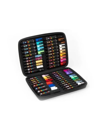 MALETÍN PREMIUM 40 PIEZAS PARA TODAS LAS SUPERFICIES (4 TAMAÑOS) POSCA 304222304