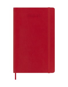 AGENDA 18M 2025-2026 SEMANAL L (13 X 21 CM) ROJO TAPA BLANDA MOLESKINE DSF218WN3Y26