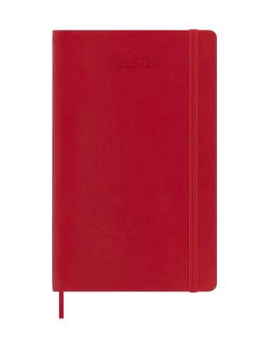 AGENDA 18M 2025-2026 SEMANAL L (13 X 21 CM) ROJO TAPA BLANDA MOLESKINE DSF218WN3Y26