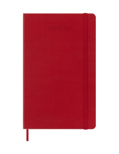 AGENDA 18M 2025-2026 SEMANAL L (13 X 21 CM) ROJO TAPA DURA MOLESKINE DHF218WN3Y26