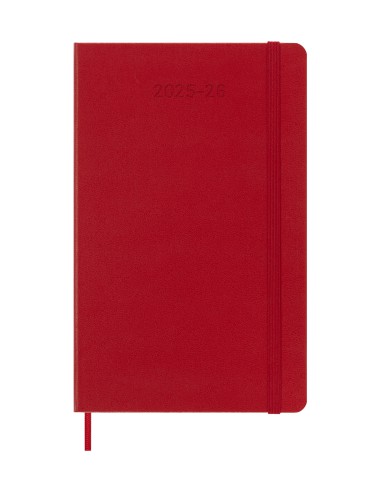 AGENDA 18M 2025-2026 SEMANAL L (13 X 21 CM) ROJO TAPA DURA MOLESKINE DHF218WN3Y26
