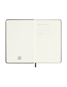 AGENDA 18M 2025-2026 SEMANAL P (9 X 14 CM) NEGRA TAPA DURA MOLESKINE DHB18WN2Y26