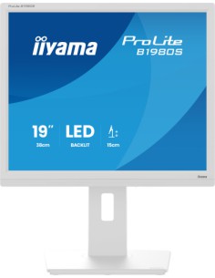 MONITOR IIYAMA 19 PULGADAS,BLANCO, PANEL TN, 3MS, 250CD/M2, 75HZ, AJUSTABLE EN ALTURA, ALTAVOCES,