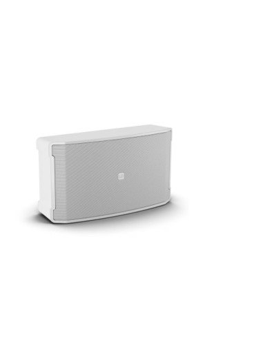 LD SYSTEMS SOUND SERIE DQOR (LDDQORSUB8W) 8" TWO-WAY PASSIVE INDOOR/OUTDOOR INSTALLATION LOUDSPEAKER 4 OHM, IP55, WHITE, SOPORTE