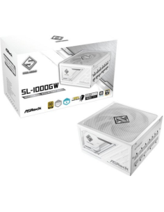 FUENTE ALIMENTACION ASROCK SL-1000GW,PSU,1000W,80 PLUS GOLD,135MM,MODULAR,PCI-E 5.1 (12+4pin)x1,PCI-E (6+2 pin)x3,SATA (5 pin)x9