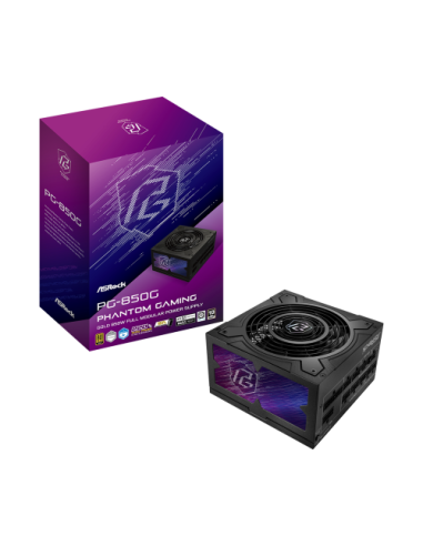 Asrock Phantom Gaming PG-850G unidad de fuente de alimentación 850 W 20+4 pin ATX ATX Negro