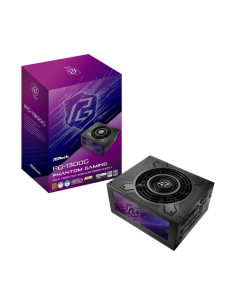 Asrock Phantom Gaming PG-1300G unidad de fuente de alimentación 1300 W 20+4 pin ATX ATX Negro