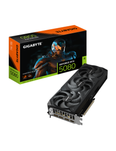 GIGABYTE GeForce RTX 5080 WINDFORCE OC SFF 16G Tarjeta Gráfica - 16GB GDDR7, 256 bits, PCI-E 5.0, 2670MHz Frecuencia Base, 3 x D