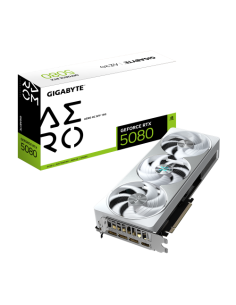 GIGABYTE GeForce RTX 5080 AERO OC SFF 16G Tarjeta Gráfica - 16GB GDDR7, 256 bits, PCI-E 5.0, 2730MHz Core Clock, 3 x DisplayPort