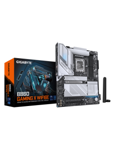 GIGABYTE B860 GAMING X WIFI6E Placa base - CPUs Intel Core Ultra, VRM de 12+1+2+1 fases, hasta 9066MHz DDR5, 1xPCIe 5.0 + 2xPCIe