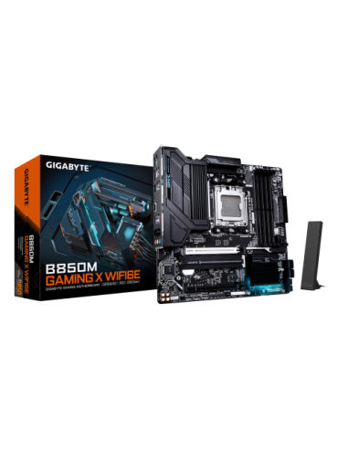 GIGABYTE B850M GAMING X WIFI6E Placa Base - Procesadores AMD Ryzen Serie 9000, VRM Digital 10+2+2 fases, hasta 8200MHz DDR5 (OC)
