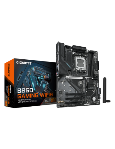 GIGABYTE B850 GAMING WIFI6 Placa Base - Procesadores AMD Ryzen Serie 9000, VRM digital de 6+2+2 fases, hasta 8200MHz DDR5 (OC), 