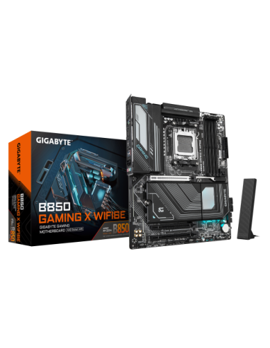 GIGABYTE B850 GAMING X WIFI6E Placa Base - Procesadores AMD Ryzen Serie 9000, VRM digital de 12+2+2 fases, hasta 8200MHz DDR5 (O