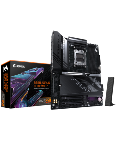 GIGABYTE B850 AORUS ELITE WIFI7 Placa Base - Procesadores AMD Ryzen Serie 9000, VRM digital de 14+2+2 fases, hasta 8200MHz DDR5 