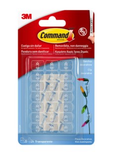 BLISTER 3 GANCHOS ADHESIVOS BLANCO PEQUEÑOS CON PUNTA ALAMBRE HASTA 225G COMMAND 17067 3M 7100269665
