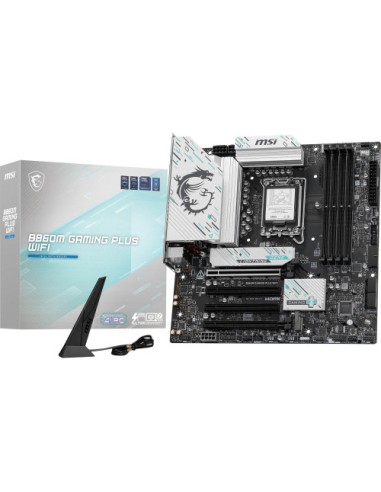 PLACA MSI B860M GAMING PLUS WIFI,INTEL,1851,B860,4DDR5,USB 10GBPS,WIFI,MATX