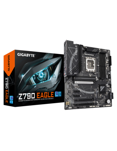 GIGABYTE Z790 EAGLE Placa base - Compatible con procesadores Intel Core de 14ª generación, VRM de 12+1+1 fases, hasta 7600 MHz D