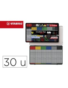 ESTUCHE METAL CREATIVE TIPS - ARTY LINE CLASSIC 30 UDS.1 UD. C/PUNTA 48,44,36,32,95 Y 46. NOV. ENE. 2024 STABILO 89/30-6-1-20