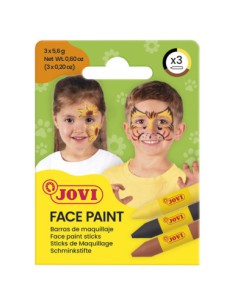 SET MAQUILLAJE FACE PAINT ESTUCHE DE 3 BARRAS ANIMAL JOVI 175AN